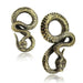Brass Snake Ear Weights PAIR-My Body Piercing Jewellery