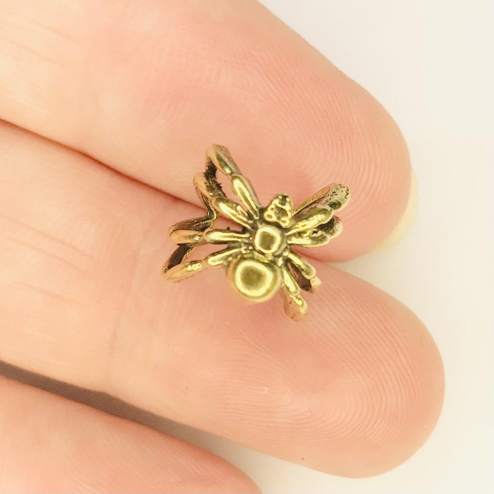 Brass Spider Non-Piercing Ear Cuff - My Body Piercing Jewellery