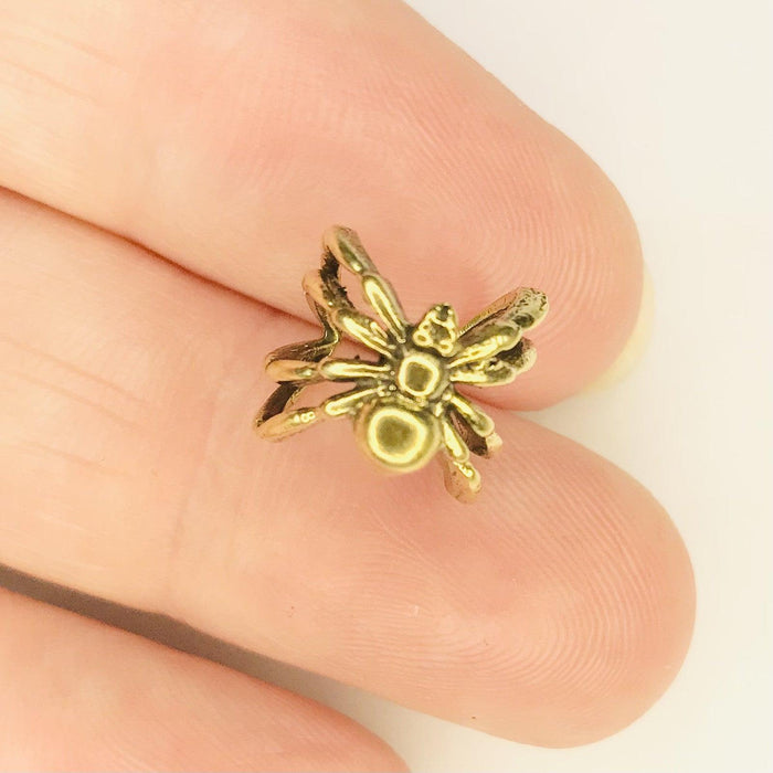 Brass Spider Non-Piercing Ear Cuff - My Body Piercing Jewellery