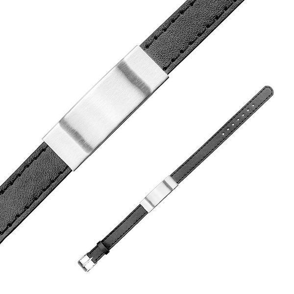 Brushed Plate ID Bracelet-My Body Piercing Jewellery