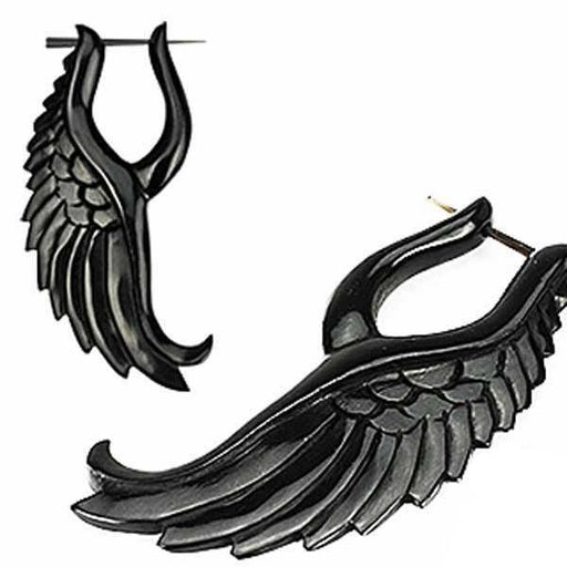 Buffalo Horn Wing Stirrup Hanger-My Body Piercing Jewellery