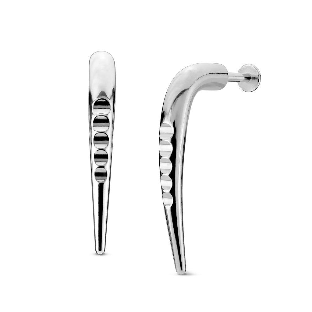 Carved Hook Labret 14G-My Body Piercing Jewellery