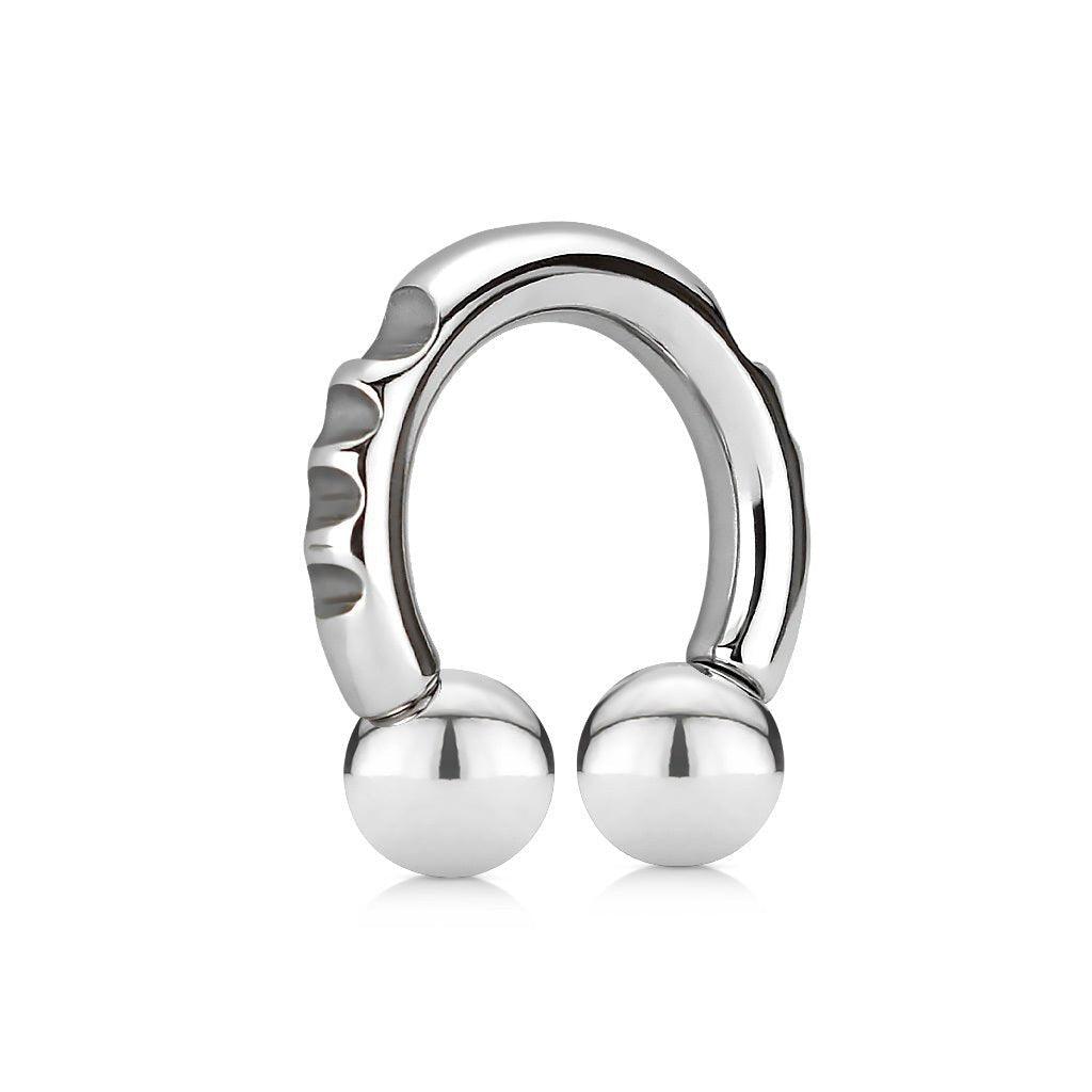Carved Horseshoe 8G 4G-My Body Piercing Jewellery