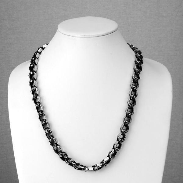 Cast Skull Link Chain-My Body Piercing Jewellery