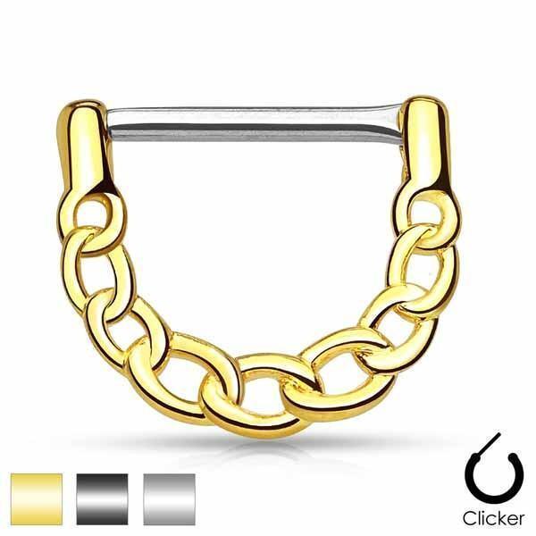 Chain Nipple Clicker 14G-My Body Piercing Jewellery
