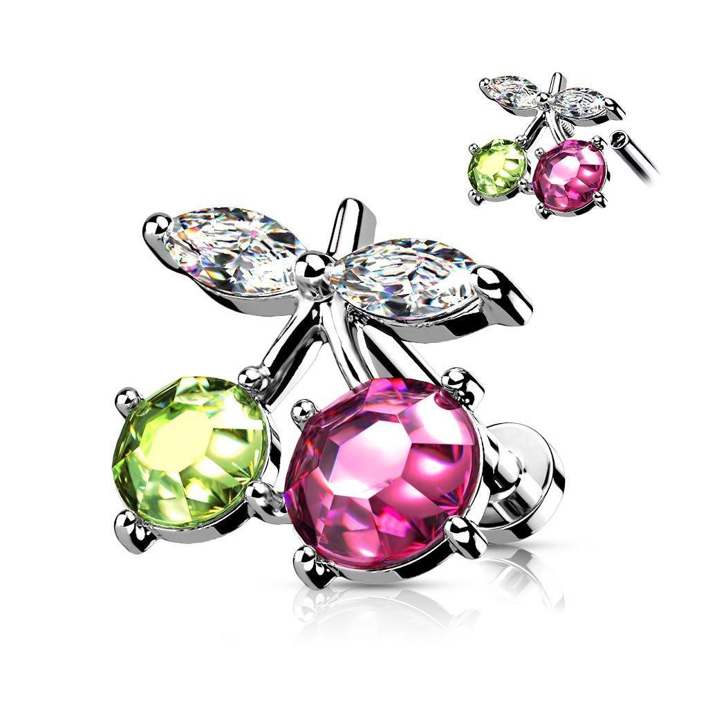 Cherry I.T. Labret 16G-My Body Piercing Jewellery