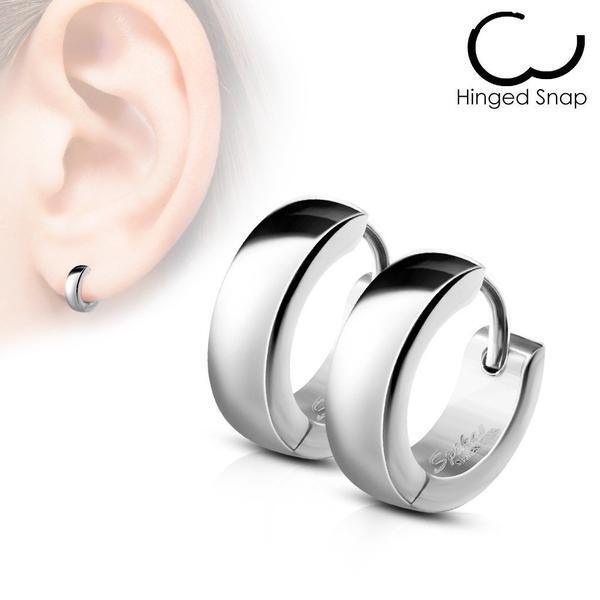 Domed Huggies Earrings Pair-My Body Piercing Jewellery