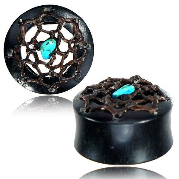 Dreamcatcher Wood Plug 8mm-25mm-My Body Piercing Jewellery