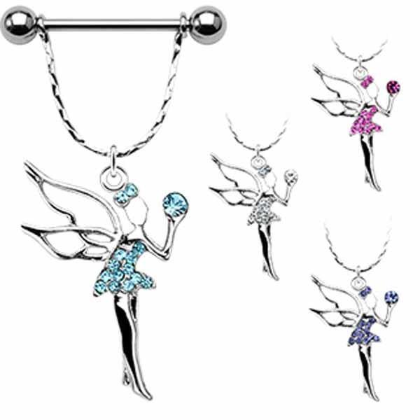 Fairy Nipple Dangle 14G-My Body Piercing Jewellery