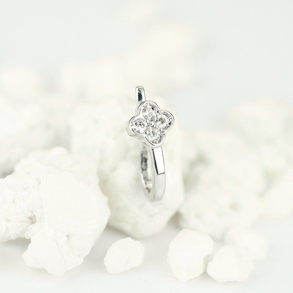 Flower Non-Piercing Nose Ring-My Body Piercing Jewellery