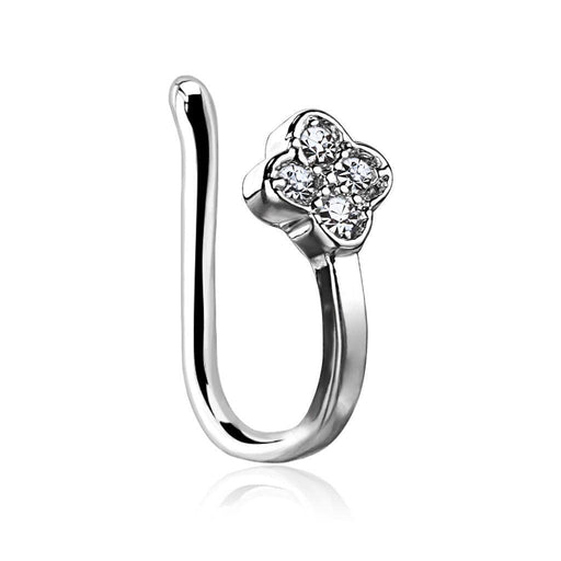 Flower Non-Piercing Nose Ring-My Body Piercing Jewellery
