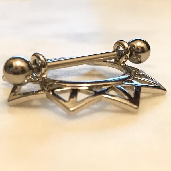 Geometric Nipple Shield 14G (Single)-My Body Piercing Jewellery