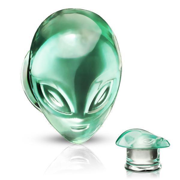 Glass Alien Plug 6mm-16mm-My Body Piercing Jewellery
