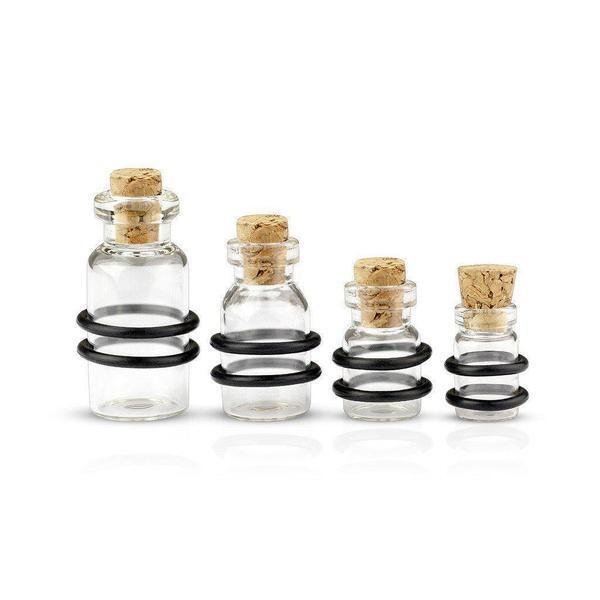 Glass Cork Bottle Plug 10mm-16mm-My Body Piercing Jewellery