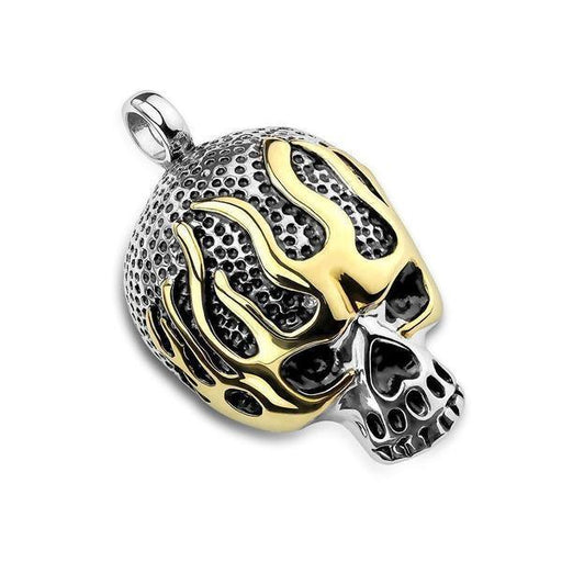 Gold Skull Stainless Steel Pendant-My Body Piercing Jewellery