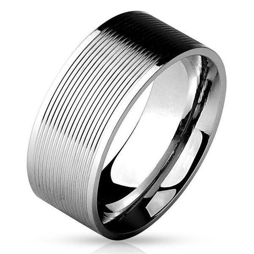 Grooved Lines Ring-My Body Piercing Jewellery