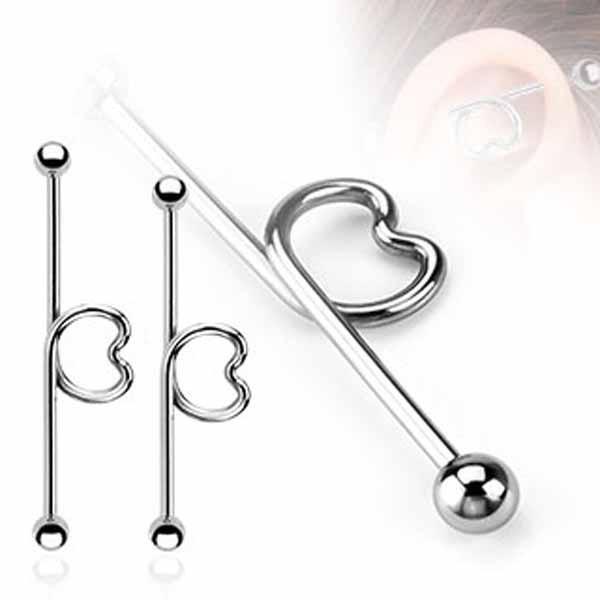 Heart Industrial 14G-My Body Piercing Jewellery