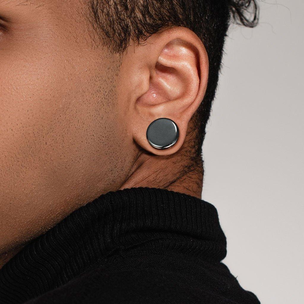 Hematite Plug 4mm-16mm-My Body Piercing Jewellery