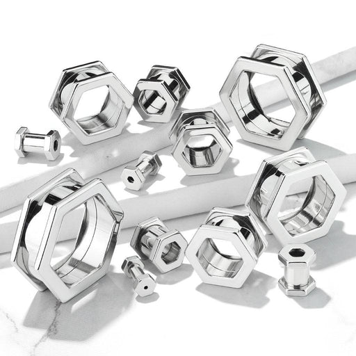 Hexagon Tunnel 3mm-25mm-My Body Piercing Jewellery