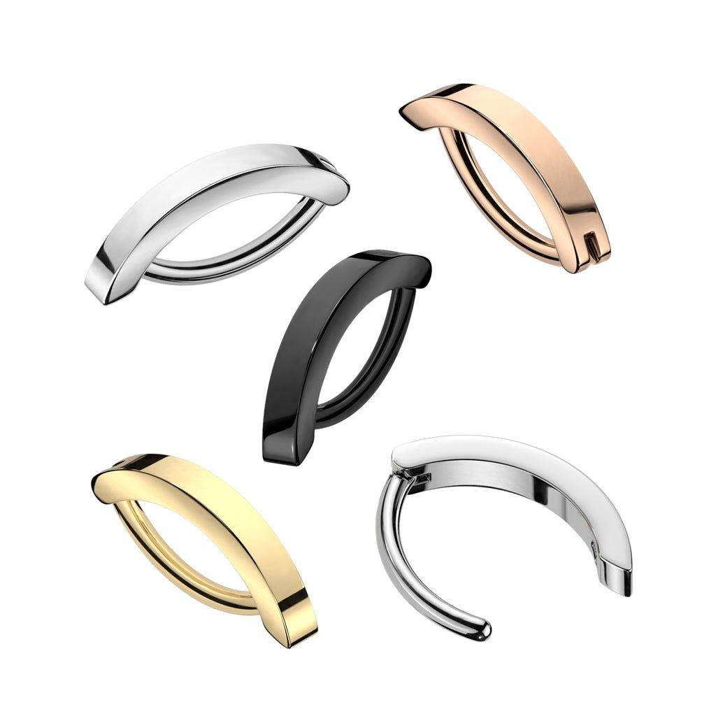 Hinged Belly Bar 14G-My Body Piercing Jewellery