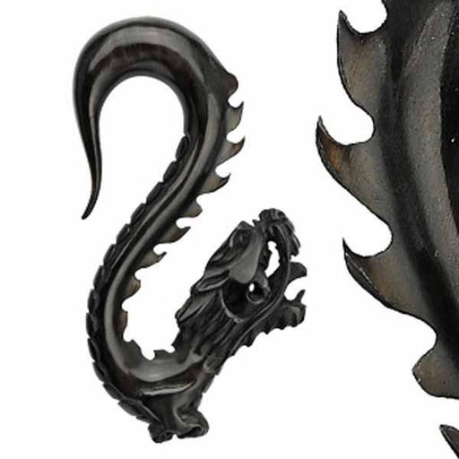 Horn Chinese Dragon Hanger 0G 00G-My Body Piercing Jewellery