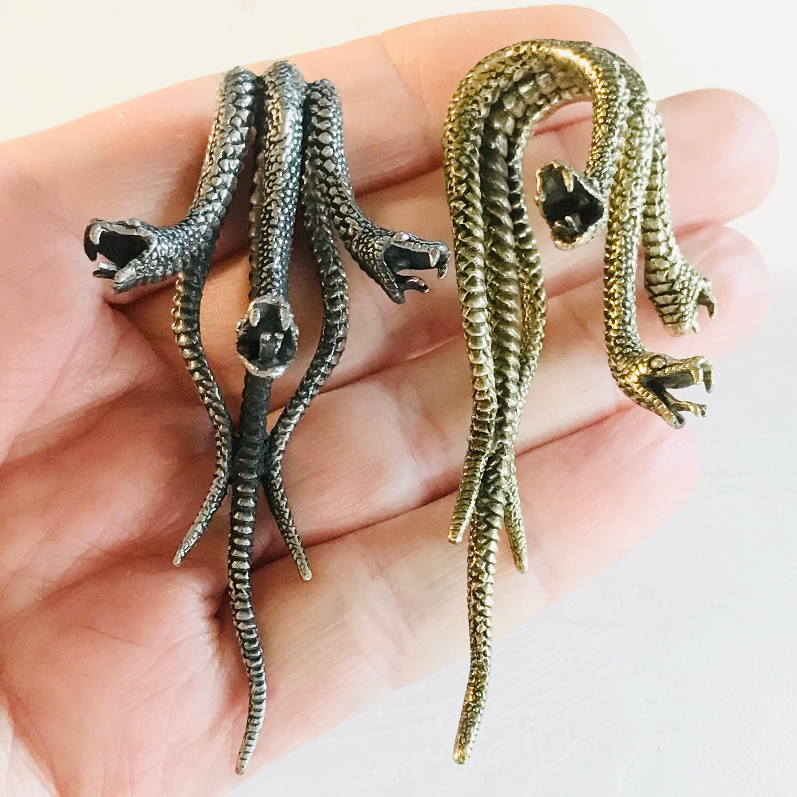 Brass Medusa Ear Weights PAIR-My Body Piercing Jewellery