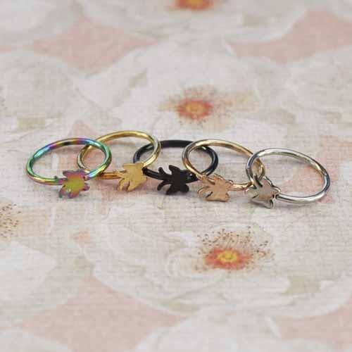 IP Logo Nose Ring 20G-My Body Piercing Jewellery