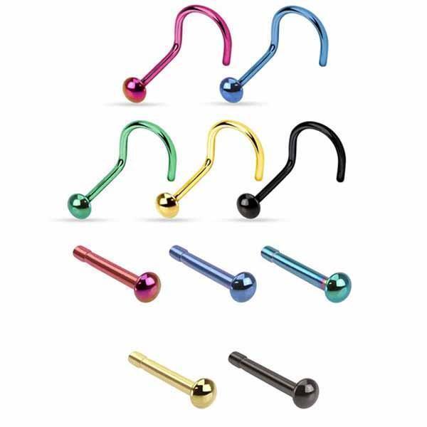 IP Nose Bone-Screw 20G 18G-My Body Piercing Jewellery
