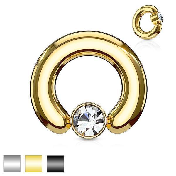 Large Gauge Captive Ring 12G-2G-My Body Piercing Jewellery