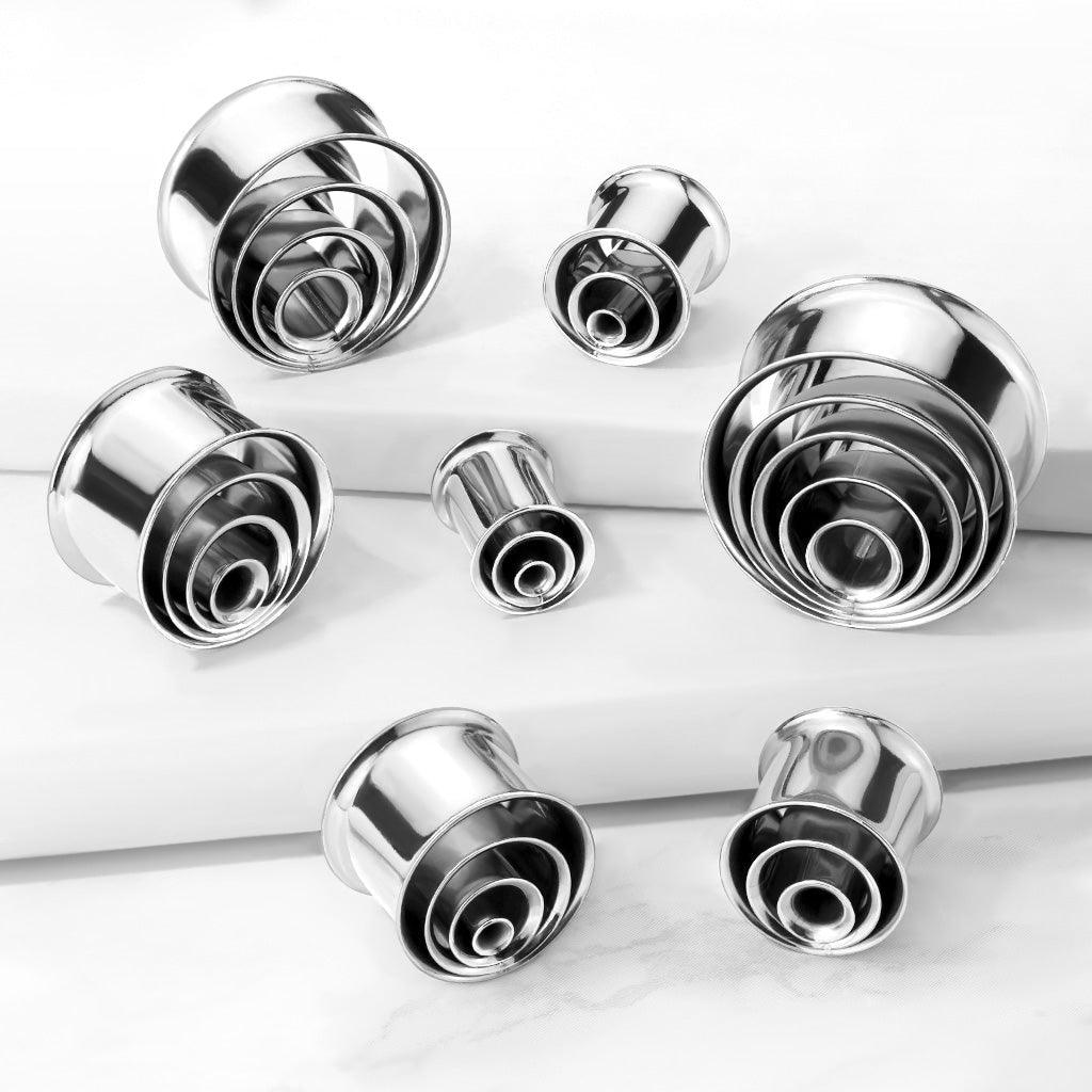 Layered Steel Tunnel 0G-1"-My Body Piercing Jewellery