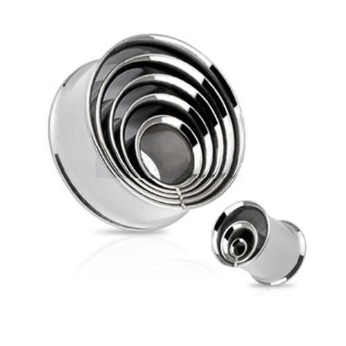 Layered Steel Tunnel 0G-1"-My Body Piercing Jewellery