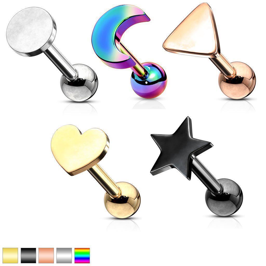 Logo End Cartilage Bar 16G-My Body Piercing Jewellery