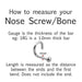 Logo Nose Bone 20G-My Body Piercing Jewellery