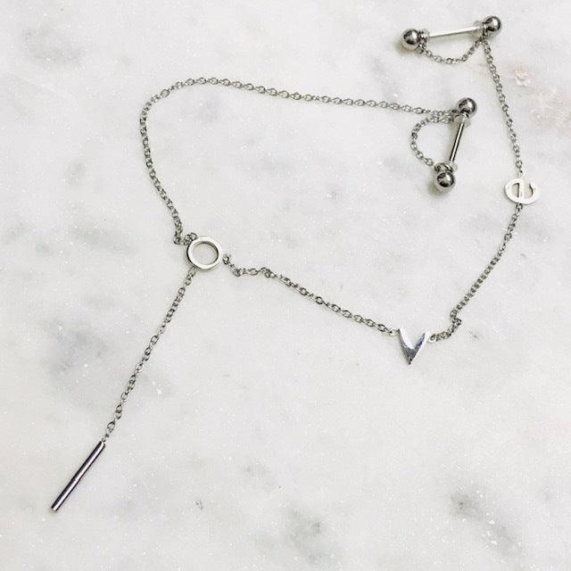 LOVE Nipple Chain-My Body Piercing Jewellery