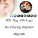 Magnetic Non-Piercing Logo Plug-My Body Piercing Jewellery