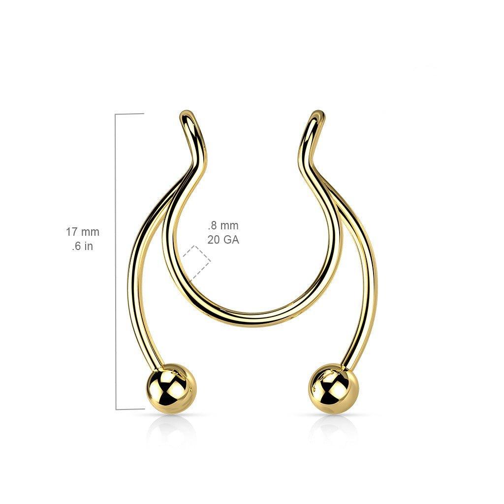 Non-Piercing Nipple/Septum Dangle-My Body Piercing Jewellery