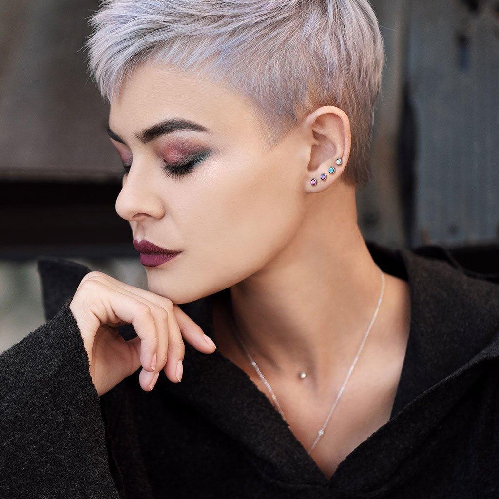 Opal Cartilage Bar-My Body Piercing Jewellery