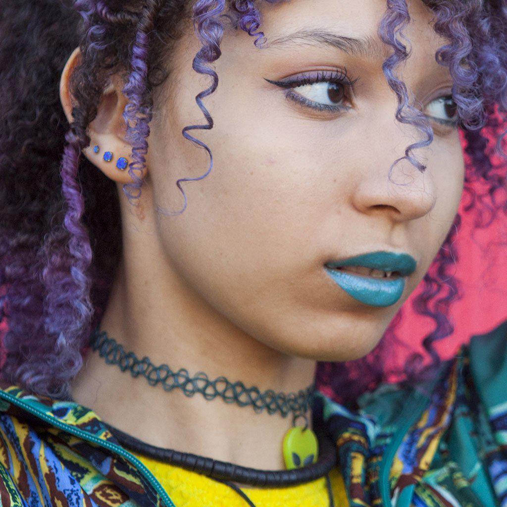 Opal Stud Earrings Pair-My Body Piercing Jewellery