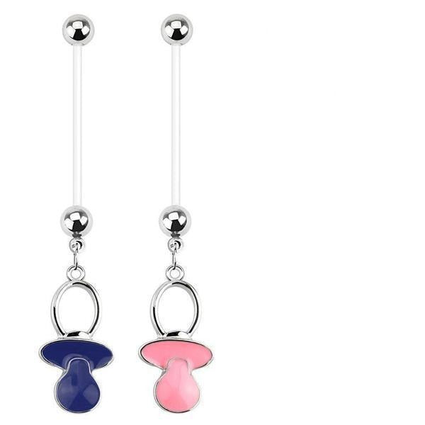 Pacifier Pregnancy Belly Bar 14G-My Body Piercing Jewellery