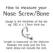 PAIR of Bioflex Nose Bone Retainers 20G 18G-My Body Piercing Jewellery