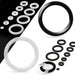 PAIR Silicone O-Ring 0.5mm - 22mm-My Body Piercing Jewellery