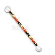 Pattern Print Industrial Bar 14G 38mm-My Body Piercing Jewellery