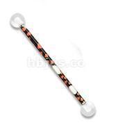 Pattern Print Industrial Bar 14G 38mm-My Body Piercing Jewellery