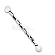 Pattern Print Industrial Bar 14G 38mm-My Body Piercing Jewellery