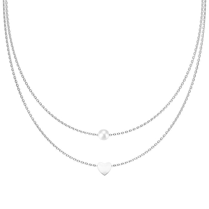 Pearl Heart Nipple Chain-My Body Piercing Jewellery