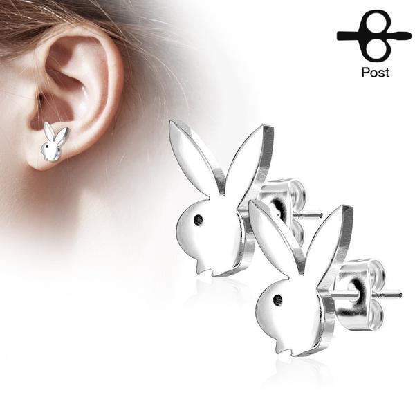 Playboy Bunny Earrings Pair — My Body Piercing Jewellery