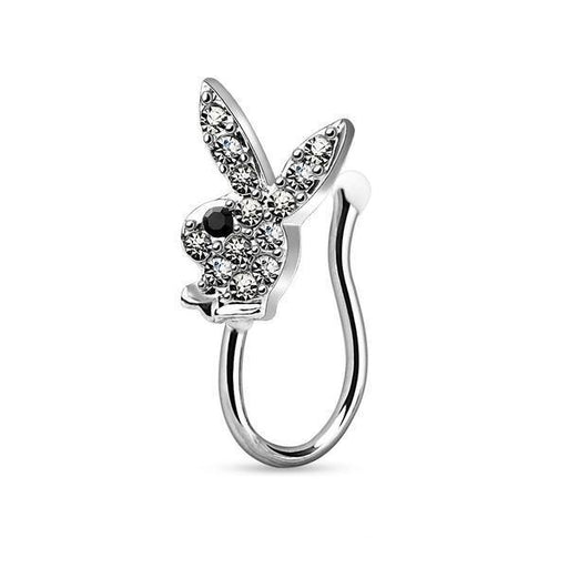 Playboy Bunny Non-Piercing Nose Ring-My Body Piercing Jewellery