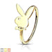 Playboy Bunny Nose Ring 20G-My Body Piercing Jewellery