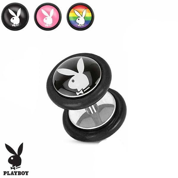 PLAYBOY Logo Fake Plug-My Body Piercing Jewellery
