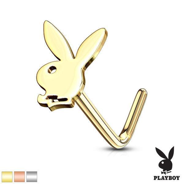Playboy Nose L Bend 20G-My Body Piercing Jewellery